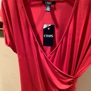 NWT Ladies Chaps sexy v-neck top